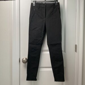 Armani Exchange Black Pants Womens Size 0 Zipper‎ Accents Career Casual